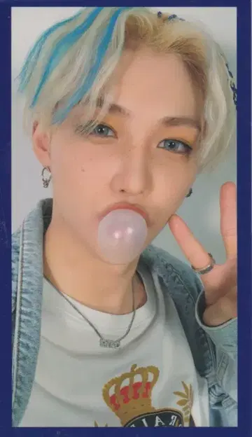 StrayKids Circus FELIX 트레이딩 카드 파랑 프레임