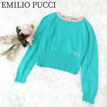 EMILIO PUCCI/에밀리오 푸치] 긴팔 스웨터 자수 로고 이탈리아제