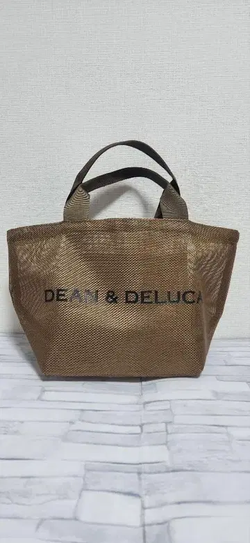 DEAN & DELUCA 메쉬 에코백 브라운