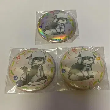 3개 세트 효도르 문호 스트레이독스 오미쿠지 상자 캔뱃지 홀로그램