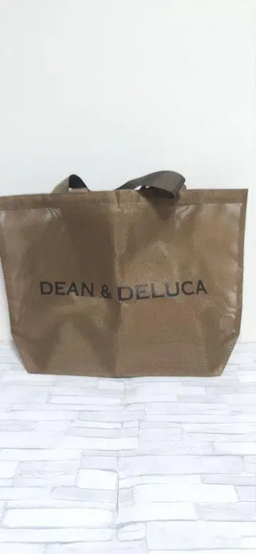 DEAN & DELUCA 메쉬 에코백 브라운