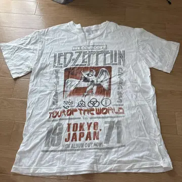 LED ZEPPELIN 1971년 도쿄 투어 티셔츠 L 사이즈