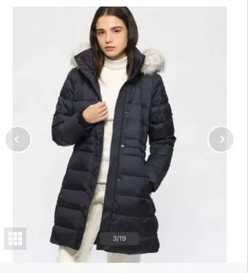 타미힐피거 다운 자켓 롱 자켓 Tommy 네이비