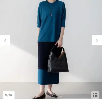 이번 시즌 [세탁 가능] 레이온 폴리에스테르 스트레치 돌먼 니트