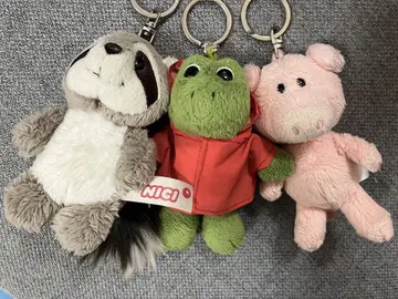 NICI 봉제 인형 키링 3개 세트