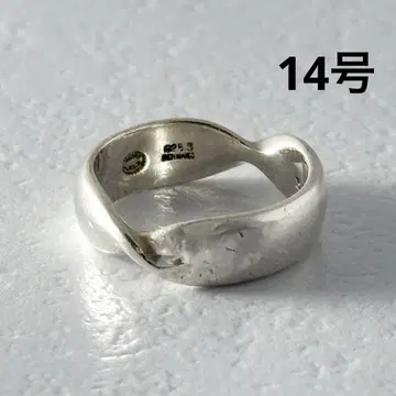 GEORG JENSEN 309 반지 실버 트위스트 14호