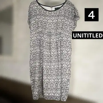 새상품급 빅 사이즈 42 언타이틀 UNITITLED 올 패턴 원피스