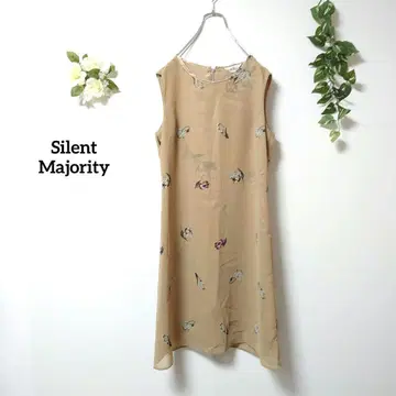 Silent Majority 꽃무늬 슬리브리스 롱 원피스 11호