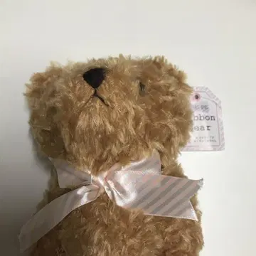 스트라이프 리본 곰