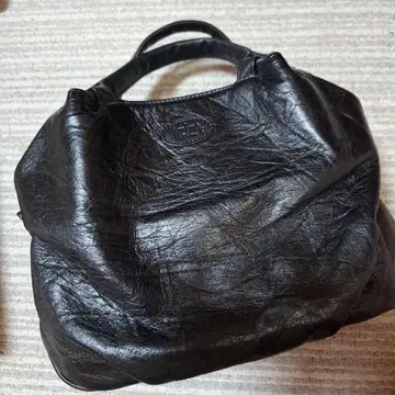IBIZA 블랙 가죽 토트백