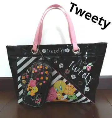 Tweety 토트백 비닐 백 파우치 포함