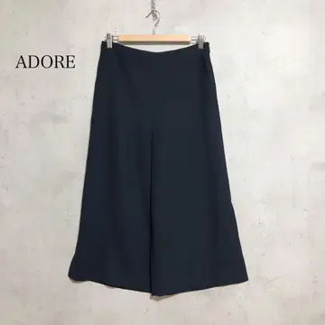 ADORE 어도어 와이드 팬츠 38 M 블랙 울 혼방 성인 여성