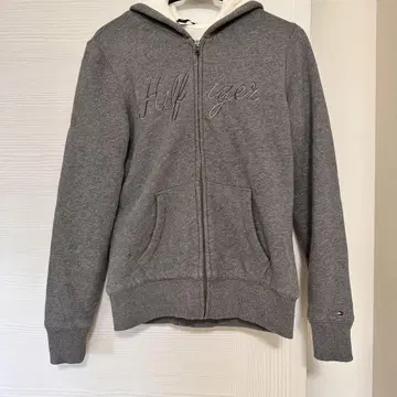 Tommy Hilfiger 그레이 풀 집업 후드티