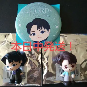 미세스 10주년 FJORD 와카이 코토 피규어 2개, 캔뱃지