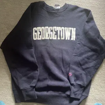 GEORGETOWN 로고 네이비 트레이닝복
