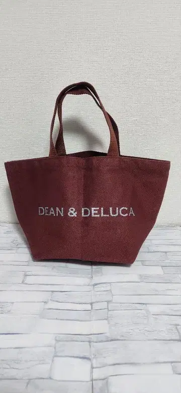 DEAN & DELUCA 에코백 버건디