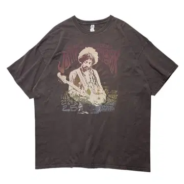 00s JIMI HENDRIX 지미 헨드릭스 반팔 티셔츠 브라운