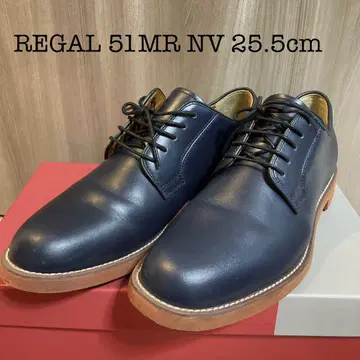 REGAL 51MR 네이비 25.5cm 플레인토 가죽 레갈