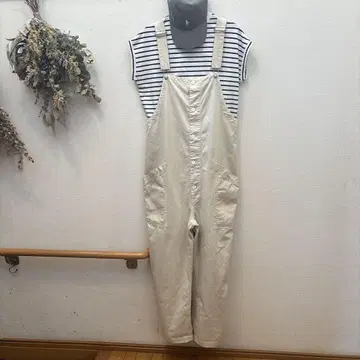 HARVESTY 오버롤 아이보리 1 (M)
