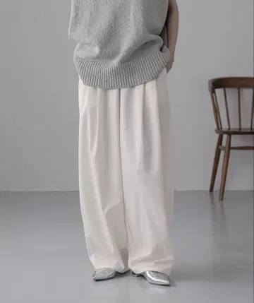 이지 와이드 코쿤 팬츠
