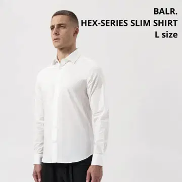 BALR. 화이트 드레스 셔츠 L 사이즈 보러 포멀 비즈니스 화이트