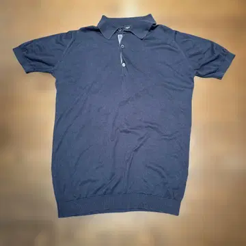 JOHN SMEDLEY 네이비 피케 셔츠