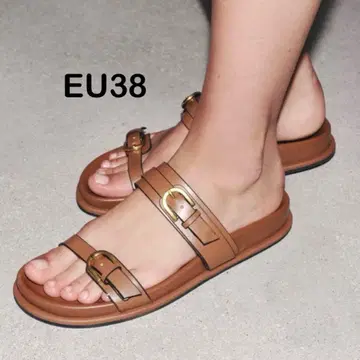 자라 버클 샌들 브라운 EU38