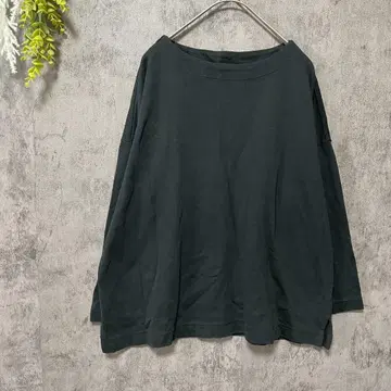 MUJI 무인양품 보트넥 트레이닝복 긴팔 상의 티셔츠