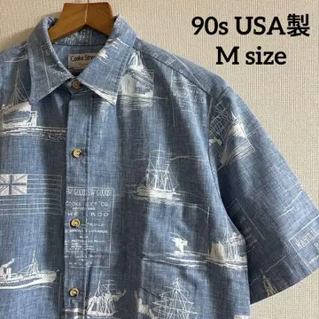 새상품급 90년대 빈티지 USA제 CookeStreet 반팔 셔츠 M