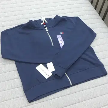 택 포함 미사용 TOMMY HILFIGER 집업 후드티 XS 네이비