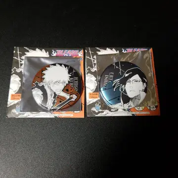 BLEACH 데 컬렉션 캔뱃지 쿠로사키 이치고 이시다 우류 세트