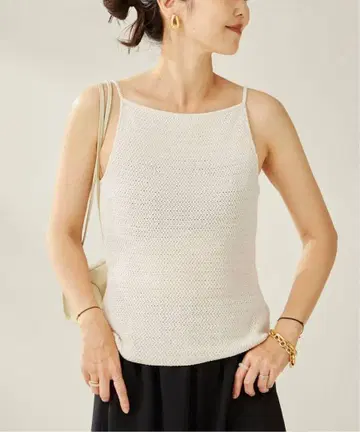 le / 루 CROCHET BACK POINT 상의 Plage 니트