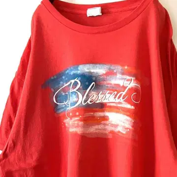 델타 프로 웨이트 Blessed 티셔츠 XL 레드 빨간색 구제 의류