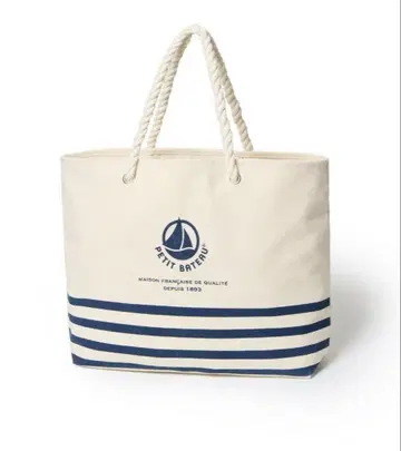 PETIT BATEAU 스트라이프 토트백
