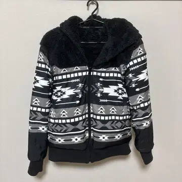 oceanpacific 블랙 리버서블 플리스 M
