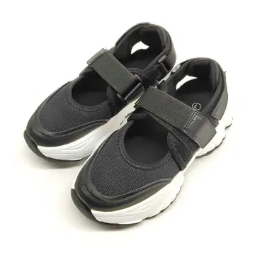Shoes in Closet 경량 통굽 볼륨 밑창 벨크로 스트랩
