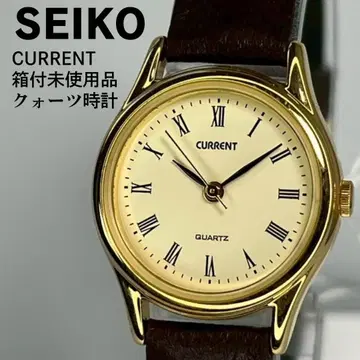 박스 포함 미사용품 SEIKO 세이코 커렌트 쿼츠 시계 모든 숫자 다이얼