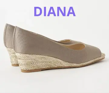 새상품급 DIANA 주트 감싸기 웨지 로우 힐 펌프스 웨지솔