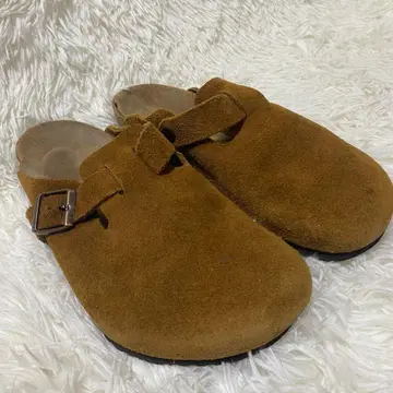 버켄스탁 보스턴 스웨이드 42 (27.0cm) 스웨이드 카멜