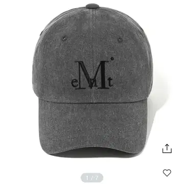 MUCENT 캡 dying gray denim