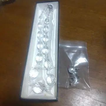 수정 목걸이 귀찌 포함