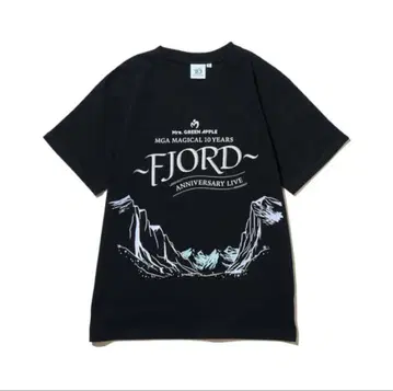 Mrs.GREEN APPLE fjord 로고 티셔츠 블랙 L