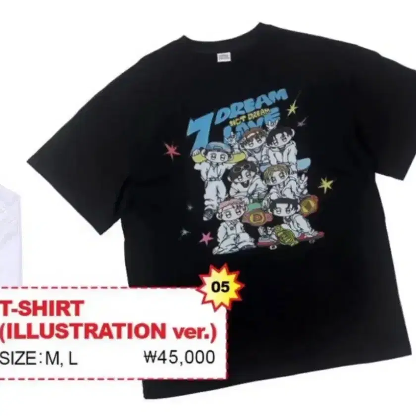 nct dream ポップアップ Tシャツ イラストレーション ver. NCT | 엔시티 NCT Dream Pop Up Illustration T-shirt on