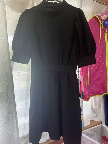 rady 블랙 반팔 셔츠 원피스