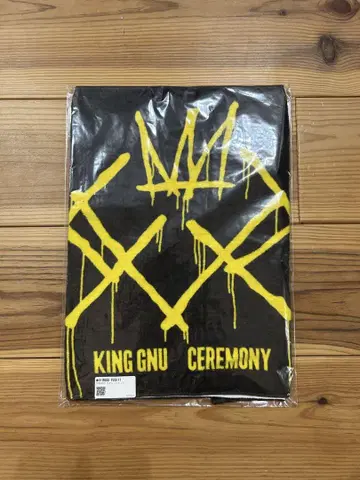 KING GNU CEREMONY 타월 블랙/옐로우 컬러