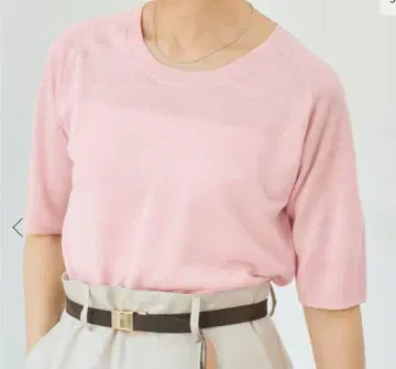 이에나 프렌치 린넨 하프 슬리브 풀오버
