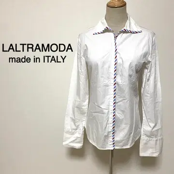 이탈리아제 LALTRAMODA 화이트 칼라 긴팔 셔츠