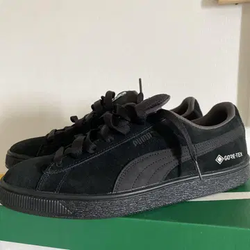 푸마 GORE-TEX 블랙 스웨이드 스니커즈