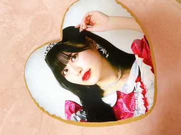 츠키아시 아메노 fruitszipper 쿠션 하트 모양 새상품급