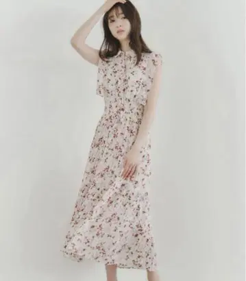 snidel 프릴 프린트 원피스 지속 가능한